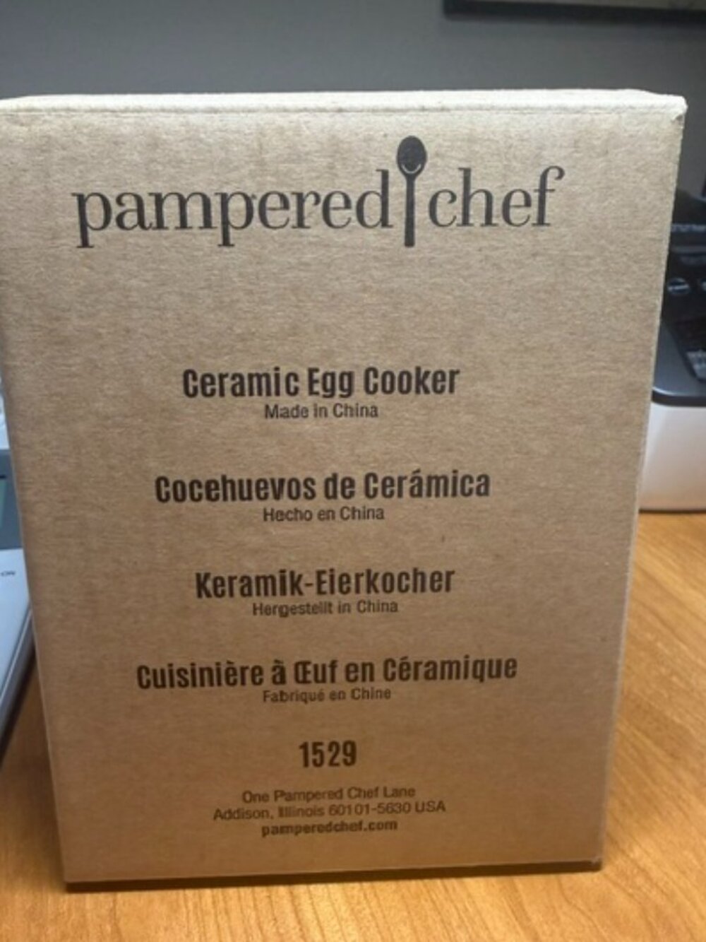 Pampered Chef Ceramic Egg Cooker NIB